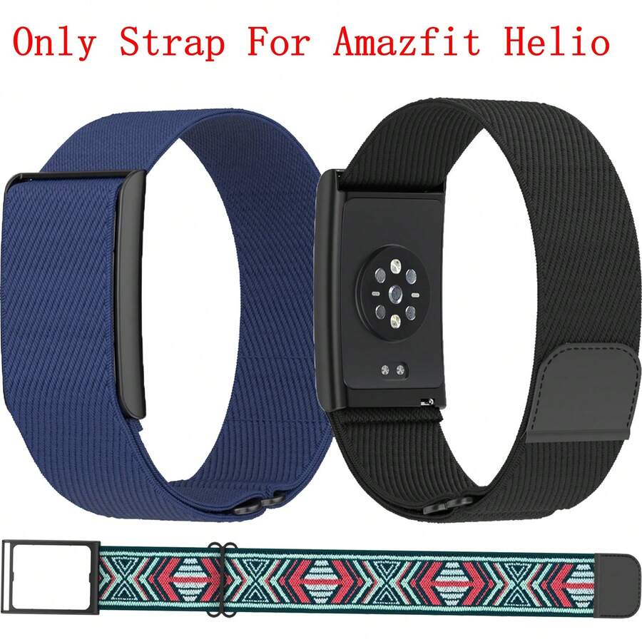 Correa Helios para bandas brazalete deportivo de nylon suave con bucle + marco adaptador para correa Helio ajustable y elástica para hombres y mujeres