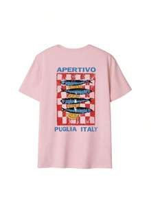 Set de 3 camisetas de manga corta con cuello redondo, de uso diario y casual, con estampado floral, simples y de moda para mujeres en verano - Blanco, rosa y albaricoque 3 - Ver 6