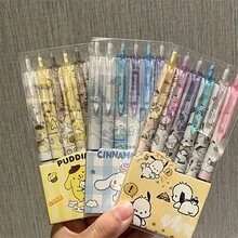 Bộ 6 bút bi hình Hello Kitty, Pompompurin, Kuromi, Melody hoạt hình dễ thương của Sanrio, cỡ 0.55mm, đồ dùng học tập và văn phòng phẩm. - Hình chữ nhật - Xem 3