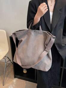 Large Capacity Vintage Women's Tote Bag, Lightweight Multi-Pocket Hobo Bag, Fashion Commuter Shoulder Bag, Portable Shopping Bag, Suitable For Girls, Women, College Students, Young Professionals And White-Collar Workers. Ideal For Office, University, Work, Business, Commuting, Shopping, Dating, Outdoor Activities, Travel, Hiking And More, Also A Perfect Gift For Women. - Multicolor - View 7