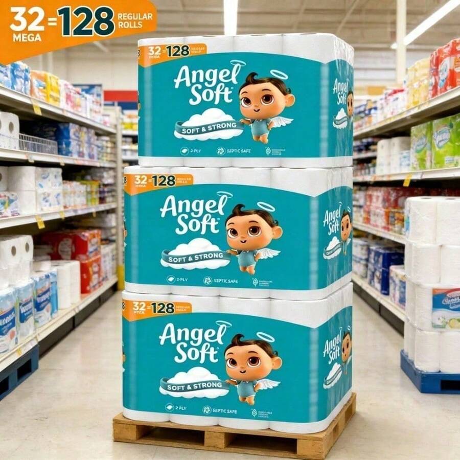 Large Capacity   Toilet Paper, Pack-16/48 Mega Rolls,320 Sheets Per Roll, Soft And Strong Toilet Tissue - Toilet Paper, Tissue Paper, Roll, Paper Towels, Papel Toalla Para Cocina, Fuerza Regida, Cleaning Supplies, Buy One Get One Free, 2-Ply Durable Tissue, No Tears!Perfect For Everyday Use, For Bathrooms, Bathroom Tissue, Loo Roll, Personal Cleansing Paper, Home Essentials, Tissue, Paper Napkins, Fragrance-Free, Cloud-Like Softness, Skin-Friendly,Bulk Pack Value, Lint-Free, Plush Texture, 2-Ply Strength, Septic-Safee, Daily Personal Care, Morning Routine - Nhiều màu - Xem 1