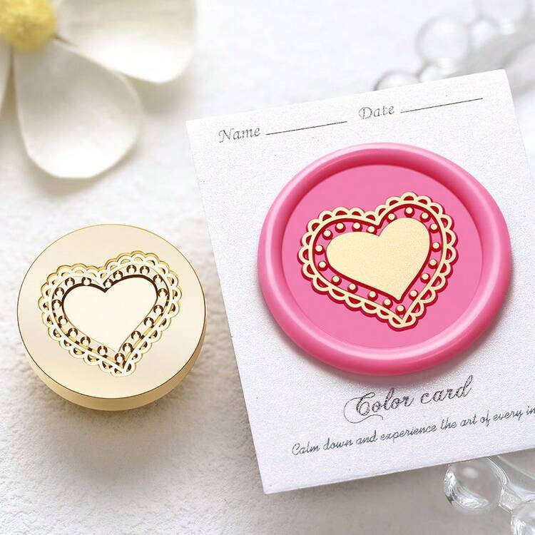 1pc Heart-Shaped Wax Seal Stamp, Different Heart Designs For Envelopes, Invitations, Bookmarks, Scrapbooks, Greeting Cards, DIY Crafts, Gift Wrapping - Love Series - View 22