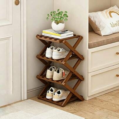 Kệ giày gấp gọn không cần lắp đặt, kệ giày nhiều tầng hẹp cho lối vào nhà, tủ giày đơn giản cho nhà thuê/ký túc xá, dụng cụ sắp xếp đồ đạc.