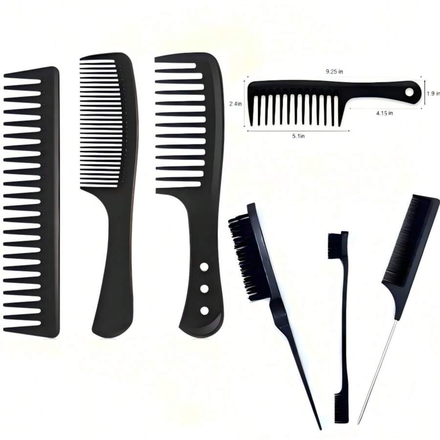 Herramientas de peinado de plástico ABS para peluquería - Negro - Ver 1