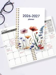 2026-2027 年月度计划本，两年期月度周度日计划笔记本，日历日程本，保持井然有序、高效工作，学习及办公用品 - A5 - 查看 5
