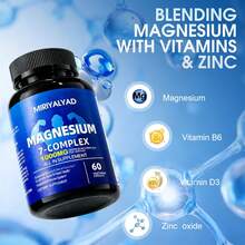 Miriyalyad Viyouth 7 In 1 Magnesium Complex | High Absorption | 1000mg Magnesium + Vitamin, Zinc | 60 Capsules - Gluten-Free, Non-GMO, Dietary, Healthcare Supplement [Free Shipping](2026 Latest Version) - 1 CÁI - Xem 5
