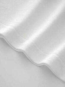 Camiseta de mujer de manga corta con cuello redondo, holgada, casual y versátil.Con estampado moderno, elegante y sofisticado de letras simples, ideal como prenda básica; confeccionada en tela suave con excelente caída TJ8Y - Blanco - Ver 7