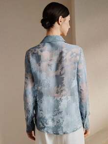 Women Blouses & Shirts - Blue - View 8