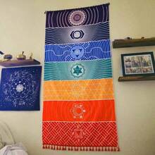 Soft Microfiber Beach Towel, Quick-Dry, Sand-Proof, Lightweight, With Waterproof Sealed Ring, Vibrant Tropical Pattern Design, Suitable For Swimming, Fitness, Yoga And Camping. - Multicolor - View 3