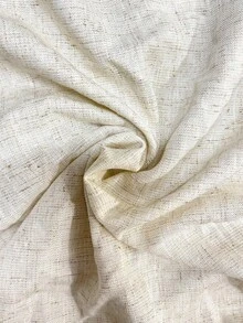 Plus Size Women's Spring/Summer Casual Linen Blazer Vest White - White - View 4