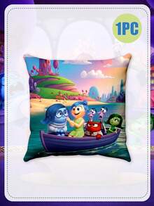 Disney All-Purpose Pillow Covers, Versatile Cushion Cases With Joy, Sadness, Anger & Disgust For Home & Dorm Decor,More Than Just Pillow Covers, The Four Vibrant Designs Feature Joy, Sadness, Anger, Disgust, And The Other Emotions In Playful, Colorful Scenes-From Boat Rides And Beach Days To Group Celebrations. - Pillow Case - View 4