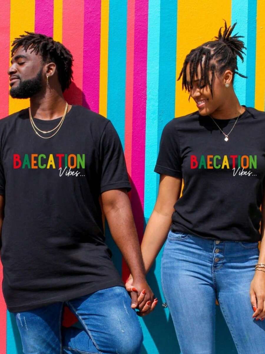 Conjuntos de ropa para vacaciones en pareja, camisas de viaje para parejas, camisetas de viaje para parejas, camisas para cruceros en pareja, camisas de regalo para viajes 6NVG - de los hombres - Ver 1