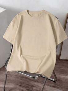 Coolqubz Camiseta de Manga Corta con Cuello Redondo Casual y a la Moda para Adolescentes - Blanco - Ver 3