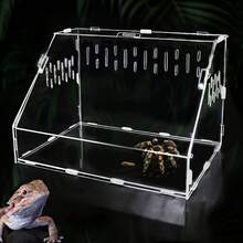 1 hộp nuôi bò sát bằng acrylic, hộp đựng thức ăn trong suốt dành cho rùa, thằn lằn, bọ ngựa và các vật nuôi khác. - Nhiều màu - Xem 6