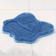 Un cepillo de masaje para gatos para acicalarse y auto-acicalarse, adecuado para salas de estar, dormitorios, balcones y baños. Artículos para mascotas, cerdas de goma, para acicalarse y auto-acicalarse. - Azul - Ver 3