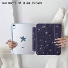1 件星空图案双面平板电脑保护套，兼容 iPad Pro 11/第十代 10.9 英寸 2022 款智能保护套/Air 13(M3 2025)/Air 11(M3 2025)/Air 11(M3 2025)/11(A16 2025)/Galaxy Tab S10+/S9/A9，三星 Galaxy A9/S9/S7/S18+，华为 Matepad - 彩色 - 查看 6