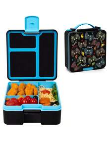 1 pieza Caja bento cuadrada de plástico con múltiples compartimentos, caja de almuerzo portátil, apta para microondas, reutilizable y fácil de limpiar, adecuada para frutas, verduras, preparación de comidas, viajes, campamentos, picnics, oficina, escuela - Multicolor - Ver 14