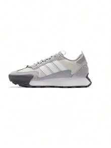 Adidas Giày chạy bộ đế dày, êm ái FUTRO mới dành cho nam và nữ - Màu be/xám - Xem 1