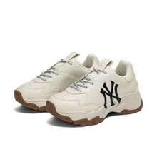 MLB Big Ball Chunky Chunky Sneakers, Thick-Soled Fabric And Synthetic Leather Support, Non-Slip, Wear-Resistant, Stylish, Waterproof Running Shoes, Unisex. - 3ASHBNA3N-50CRS - View 3