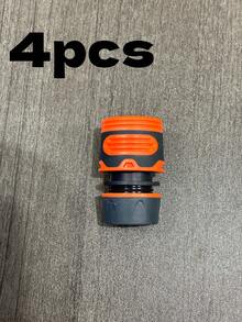 Conector rápido con revestimiento de plástico naranja, se ajusta a mangueras de 1/2" de diámetro para pistola de agua de lavado de autos - Ver 12