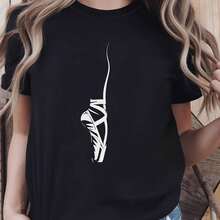 Camiseta Mujer Cuello Redondo Manga Corta Candy Candy Anime Retro Casual - Negro - Ver 1