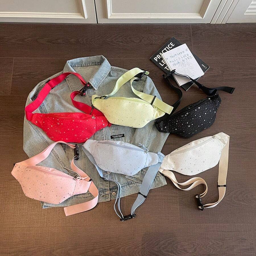 Star-Shaped Waist Bag, Multi-Color Options, Cute Style Crossbody Bag, Casual & Versatile For Students