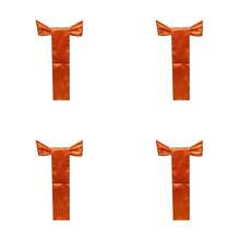 Lazo de satén para decoración de sillas de 6 x 108 Pulgadas para Banquetes de Boda decoración de Cocina Paquete de 50 Naranja - Anaranjado - Ver 1