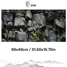 岩石山脉，鱼缸背景画，水族箱背景贴纸，爬行动物笼背景贴纸，正面自粘，鱼缸景观装饰，水族箱装饰 - A - 查看 17