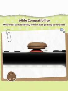 GeekShare 4个可爱奇异果图案硅胶Joy-Con摇杆帽保护套，适用于Switch 2/Switch 2 Pro - 查看 5