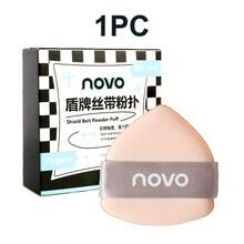 NOVO 1个/2个化妆海绵，适用于液体、膏状和粉状产品，完美上妆，不含乳胶，干湿两用，专为边角设计，柔软亲肤。 - 彩色 - 查看 9