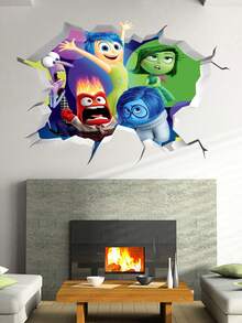 Disney English Description:This Zootopia Themed Wall Decal Adopts Creative Broken‑Wall 3D Visual Design, Creating An Immersive Visual Effect That Characters Seem To Break Through The Wall Surface, Bringing Distinctive Decorative Style To Your Interior Space - Wall Sticker - View 6