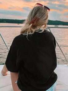 Women T-Shirts - Black - View 6
