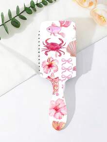 1/4 piezas Cepillo de pelo grande con cojín de aire con elemento de tortuga oceánica de verano con forma de corazón, antiestático, cómodo y transpirable, adecuado para diferentes tipos de cabello, regalo de cumpleaños/festivo, esencial para viajes/hotel - Multicolor - Ver 4