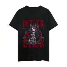 GiftGiftGiftGift1PSCWomen's White Short Sleeve T-Shirt, Summer 2026, New, Loose Fit, Plus Size, Fashionable, Versatile Top, SoftSoftSoft - 黑色 3 - 查看 7