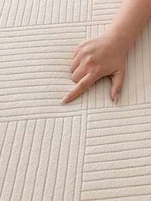 1pc Solid Color Plush Elastic Patio Cushion Cover, Outdoor Sofa Cushion Slipcover, Super Stretchy Replacement Cushion Cover, Suitable For Outdoor Sofa, Patio Sofa, Pet Friendly, Washable - Beige - View 7