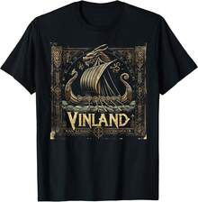 Unisex kortärmad T-shirt, Vinland Viking Medieval Nordic America T-shirt, , Mjuk bomull, Vardagskläder, T-shirt bomull, sommar, y2k-stil, , fars dag, 2000-talsstil, sommartoppar, Lättvikt, Andningsbart tyg, Utomhusnöjen, Resor & Utflykter, Festivalstil, Mjuk & Lättviktig, Sommarsemester, Vardagskläder - Svart - Visa 6