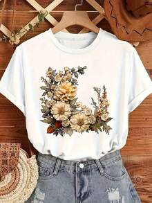 disfraz halloween hombreCamiseta floral para mujer - Blusa suave, transpirable y de corte holgado, top ligero e informal para mujer, camisa floral para todas las estaciones para primavera, verano, otoño, blusa floral blanca, camisa inapropiada, camiseta gráfica para hombre, camiseta gráfica para hombre, camiseta para hombre, camiseta para hombre, camiseta divertida, ropa de hombre, camiseta de hombre, playera de hombre, camiseta de Twilight Y2k, camisa de hombre - Blanco - Ver 1