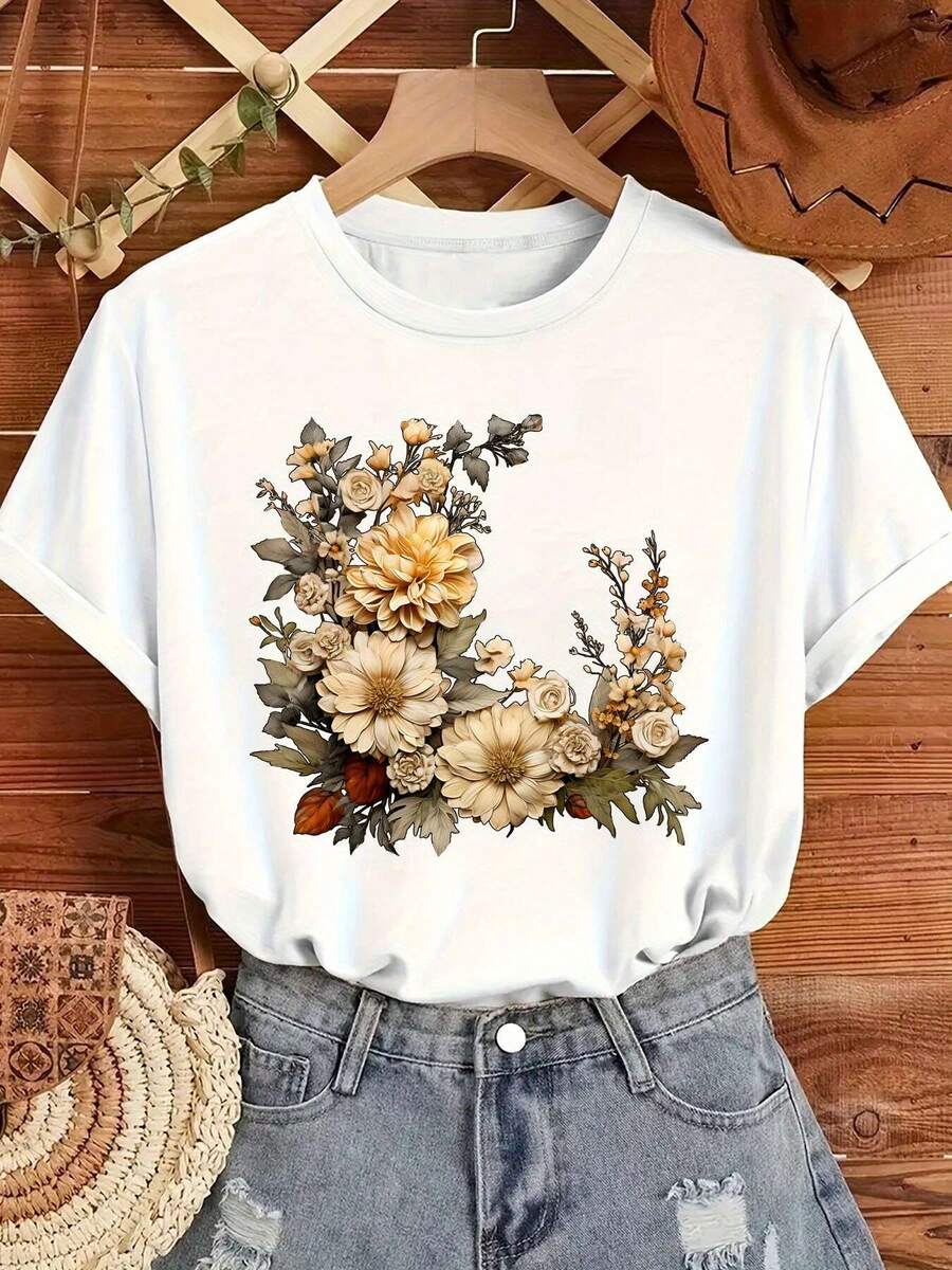 disfraz halloween hombreCamiseta floral para mujer - Blusa suave, transpirable y de corte holgado, top ligero e informal para mujer, camisa floral para todas las estaciones para primavera, verano, otoño, blusa floral blanca, camisa inapropiada, camiseta gráfica para hombre, camiseta gráfica para hombre, camiseta para hombre, camiseta para hombre, camiseta divertida, ropa de hombre, camiseta de hombre, playera de hombre, camiseta de Twilight Y2k, camisa de hombre - Blanco - Ver 1