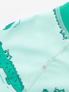 Balabala Bañador de una pieza para niño preadolescente, con protección UV y resistente al cloro, para playa y piscina en verano - tinte verde - Ver 8