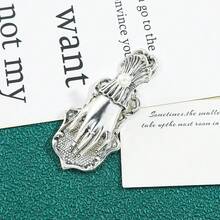 Clipe de Livro com Formato de Mão de Metal Vintage, Clipe de Marcador de Página Decorado com Pérolas, Suporte de Página 3D Estéreo, Marcador de Página 3D, Clipe de Decoração de Diário, Acessórios de Diário de Viagem, Clipe de Documento e Conta, Clipe de Marcador de Página de Papelaria de Escritório - Tamanho único. - Visão 7