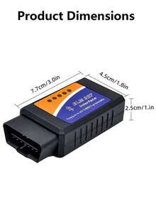Escáner OBD2 Inalámbrico - Diagnóstico Completo del Sistema, Prueba de Emisiones y Monitoreo de Datos en Tiempo Real para Sistemas Android e iOS, Herramienta de Diagnóstico de Vehículos con Interfaz OBD-II sin Batería, Compatible con la Mayoría de Modelos de Automóviles, Aplicación Gratuita y Soporte 24/7, Regalo Perfecto para el Día de la Madre - Negro - Ver 6