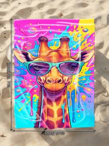 1pc Tie-Dye Giraffe Print Children Beach Towel, Super Soft Microfiber Extra Large Beach Blanket, Highly Absorbent Bath Towel, Suitable For Travel, Swimming Pool, Diving, Surfing, Yoga, Camping, Available In Multiple Sizes, Beach Accessory - Multicolor - View 13