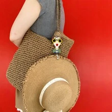 1pc New Colorful Soft Doll Shaped Multi-Function Hat Storage Organizer, Slouchy Hat Leash Anti-Lost Accessory - Multicolor - View 10