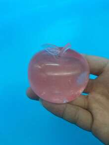 Apel Kristal dengan Warna Lembut, Kulit Ultra Tipis, dan Tekstur Halus dan Lembut. , Squishy Keju, Pangsit Squishy, Mainan Gelisah, Squishy - apel - View 6