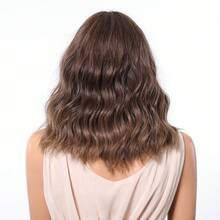 Tóc giả ngắn gợn sóng ombre màu nâu sang vàng xám dài 14 inch có mái, chất liệu sợi tổng hợp chịu nhiệt, kiểu dáng tự nhiên, không cần keo dán, phù hợp cho sử dụng hàng ngày, đi làm, đi học, hẹn hò, sinh nhật, Halloween, Giáng sinh, Lễ Tạ ơn, lễ hội âm nhạc, phong cách Y2K, bạn gái, chị gái, mẹ, tóc giả thời trang. - màu nâu - Xem 5