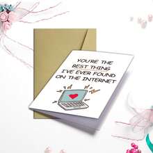 1 Thiệp chúc mừng hình trái tim "Anh yêu chia sẻ cuộc sống với em", thiệp lãng mạn cho ngày Valentine và kỷ niệm, chất liệu giấy kèm phong bì, phù hợp cho mọi dịp. - Mảnh duy nhất - Xem 4
