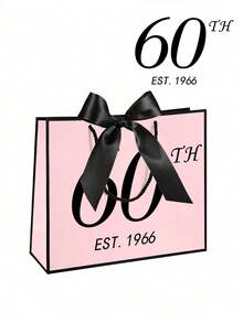 18/30/40/50/60/70° Compleanno Regalo di Anniversario Eleganti Borse di Carta Nere & Oro, Adatte per Uomini & Donne, Borse di Carta per Regali di Festa di Anniversario, Decorazione, Borse di Carta per Confezioni Regalo - Multicolore 7 - Visualizzare 16