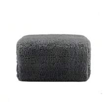 Aviana Ottoman Plush Fabric - 灰色 - 查看 10