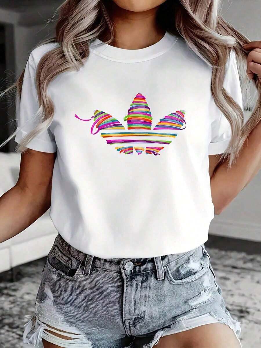 ofertas y liquidacionesWomen's Graphic T-Shirt | Diseño de letras | Tela 100% Algodón | Suave y cómodo | Perfecto para uso diario y para regalar. | Camiseta blanca de cuello redondo | Fabricado y enviado en México | Unisex Styleplayera de hombretops sudaderas para mujer Y2k Camiseta Camisa De - Blanco - Ver 1