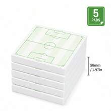 10入 50張 75x75mm 高級 80gsm 白色紙貼紙便條本 足球戰術板 足球場用品 運動迷禮物 辦公桌配件 待辦清單 計劃本 文具 - 50 Sheets 75x75mm Premium 80gsm White Paper Sticky Notes - 查看 8